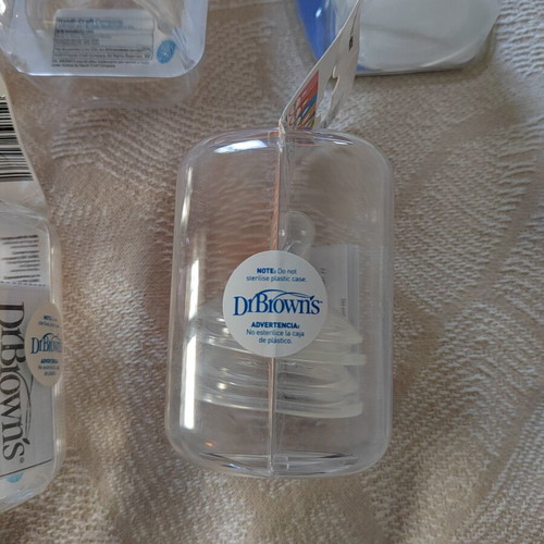 Dr. Brown's Options+ Wide-Neck Nipples and Chicco Sterilizing Tongs New