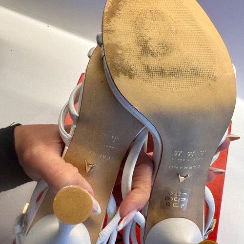 Carrano Mestico White Sandals new, size 38