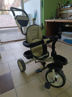 Ποδηλατάκι Bebe Stars Fly 360° 817-182 μπεζ με χερούλι γονέα