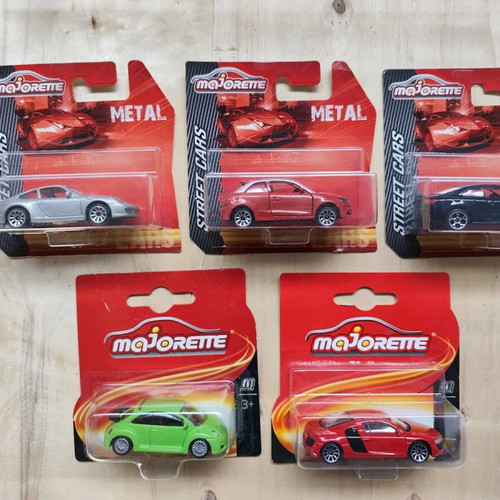 Majorette 5 cars set new, 2018 models