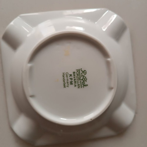 Porcelain ashtray Bavaria KPM Germany like new
