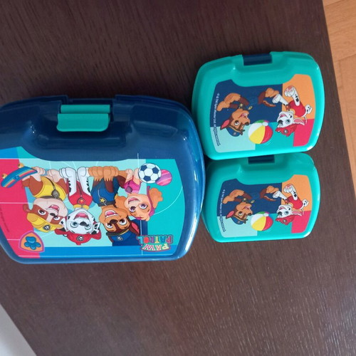 Paw Patrol kids food container set new, 3 pieces