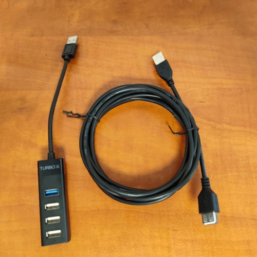 USB 4-Port Hub Turbo-X with 3m USB Extension like new