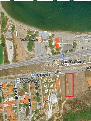 Οικόπεδο 750 τ.μ. στην παραλία Κανταρέ Κορινθία εντός σχεδίου οικοδομήσιμο