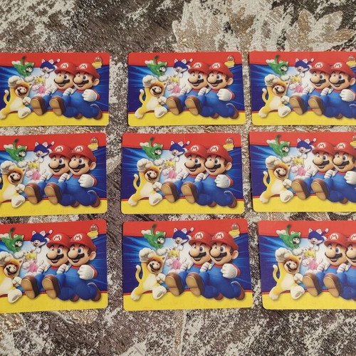 Super Mario cards like new, set of 9