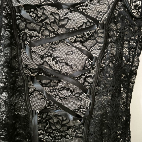 Shein sexy black lace nightdress new, size L
