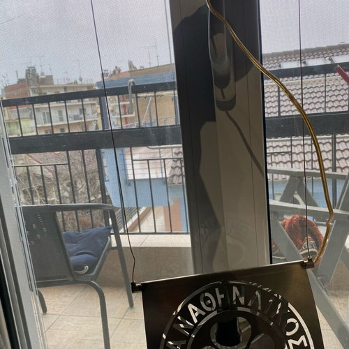 Handmade Panathinaikos lamp used, iron