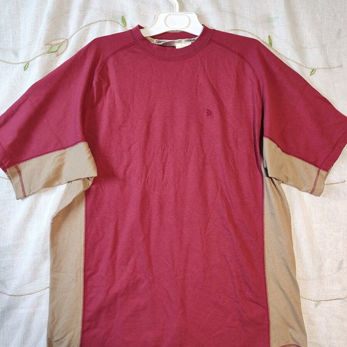 The North Face Tekware vintage men's t-shirt XXL like new, burgundy and beige