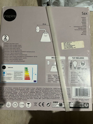 Wall light fixture new