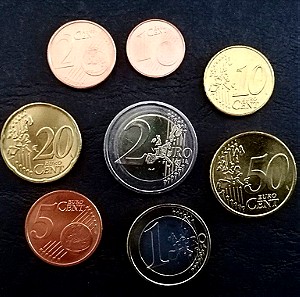 EUROPEAN UNION GREECE 2002 EURO SET, 8 COINS UNC(ΔΕΣ ΠΕΡΙΓΡΑΦΗ)
