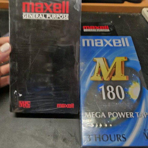 Video cassettes new, 120 and 180 minutes