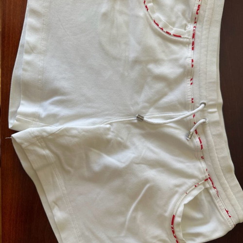 Celine white shorts with authentic logo like new, size L