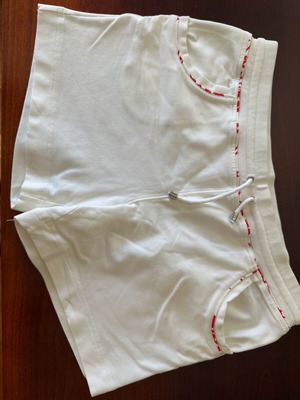 Celine white shorts with authentic logo like new, size L
