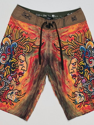 RARE Vintage O'Neill - Henk Schiffmacher La Raza Board Μαγιώ (Size 28)