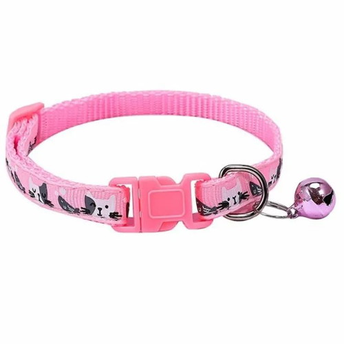 Cat collar 50 Shades of Cats Pink new with bell