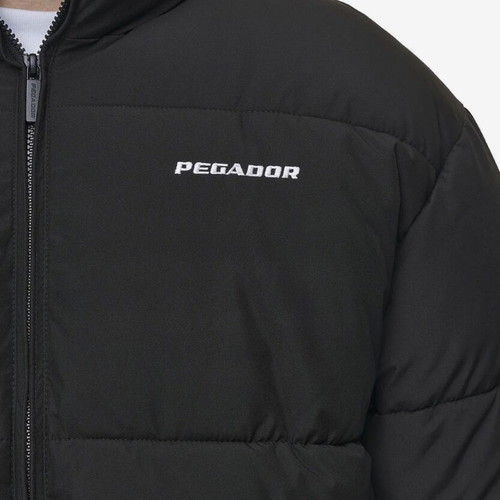 Pegador Solin Puffer Jacket new, men's winter black, M-L oversized