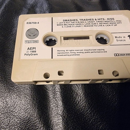 KISS Smashes, Thrashes & Hits cassette used, rock