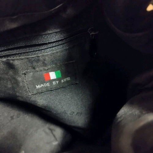 Kem crossbody bag used in black color with logo