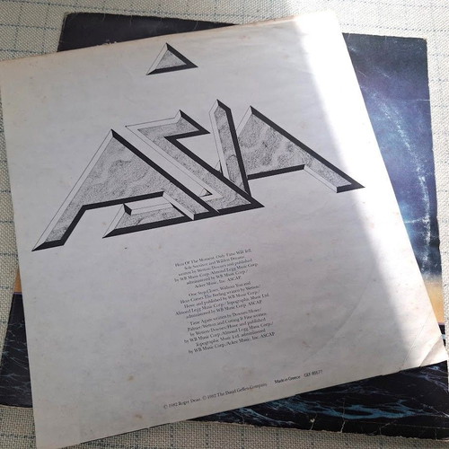 Asia LP used, Rock, Greece 1982