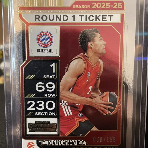 2025-26 Panini Contenders Euroleague Oscar da Silva Playoff Ticket like new