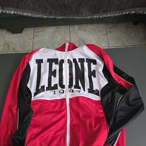 Leone sports jacket, black and white, size L