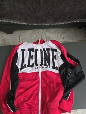 Leone sports jacket, black and white, size L