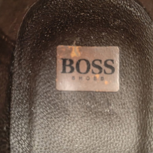 Boss black loafers shoes size 41
