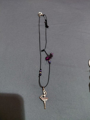 Ballerina necklace, handmade, multicolor