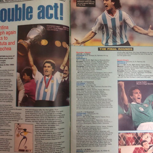 World Soccer Copa America Ecuador 1993 used, British edition