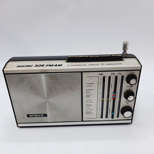 Sokol 308 transistor radio USSR retro design