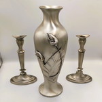 Art Nouveau σετ γραφείου/τραπεζαρίας 3 τεμαχίων, σαν καινούργιο, 1910-1925