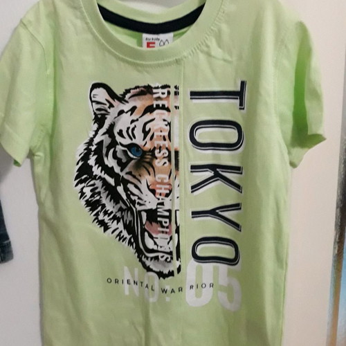 Funky short-sleeve t-shirt for 3-year-old boy, new, summer