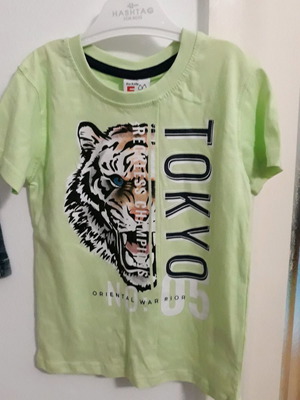 Funky short-sleeve t-shirt for 3-year-old boy, new, summer