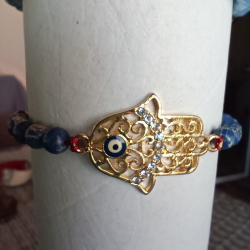 Handmade eye bracelet multicolored new