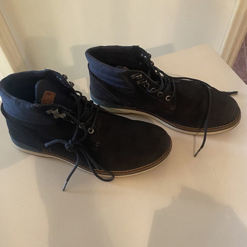 Tommy Hilfiger suede navy blue ankle boots size 43 like new