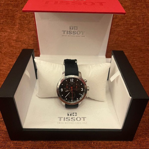 Tissot 1853 wristwatch like new, men's, black and silver