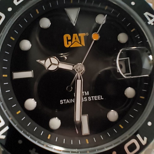 CAT watch bracelet, black, unisex