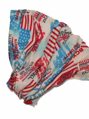Περίλαιμιο μαντήλι μπαλτάνα USA flag μπεζ καινούργιο