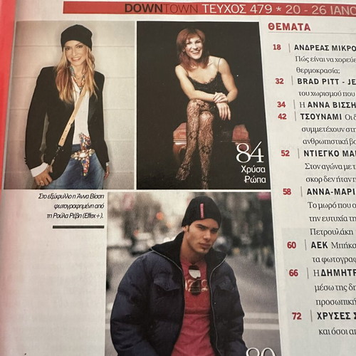 Down Town magazine Anna Vissi 2005