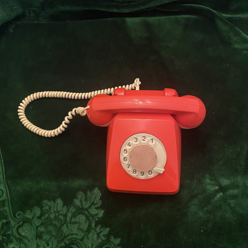 Siemens vintage telephone used, collectible, missing cord, non-working