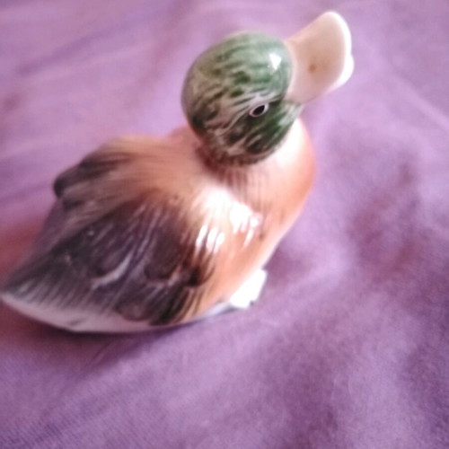 Antique porcelain duck miniature used from Copenhagen