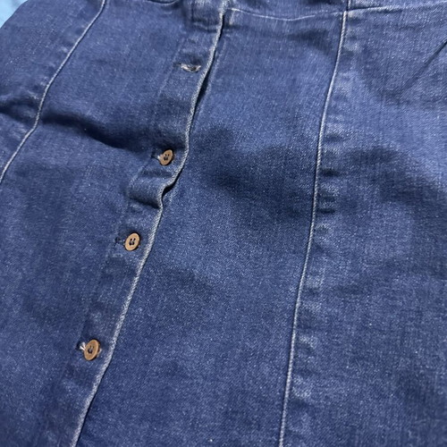 Pull & Bear denim mini dress, size small, blue