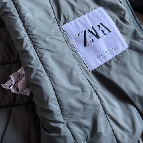 Zara khaki jacket like new, size M