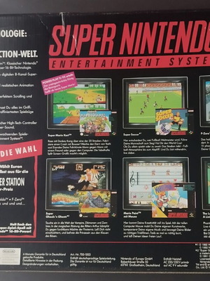 Super Nintendo Entertainment System (SNES) μεταχειρισμένο με κουτί και δελτίο εγγύησης