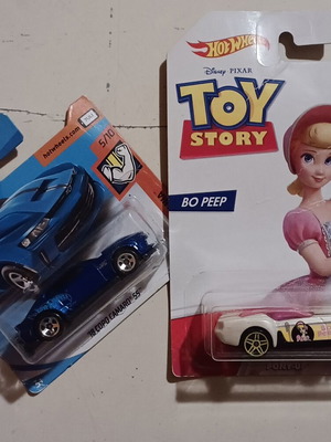 Hot Wheels set of 2 new toys Muscle Blue '18 Copo Camaro SS and Toy Story Bo Peep