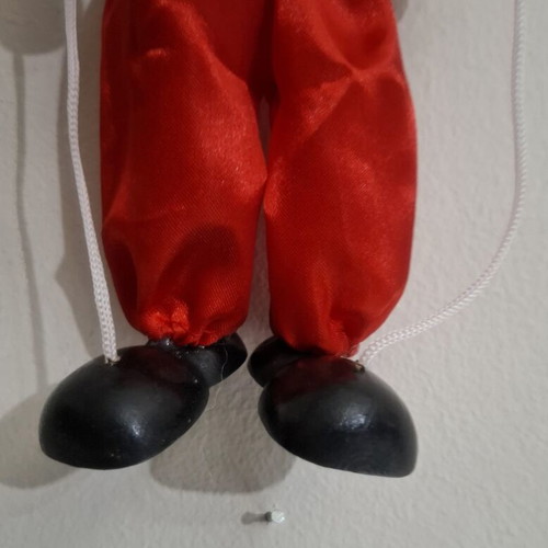 Wooden Pinocchio Marionette decorative handmade, new