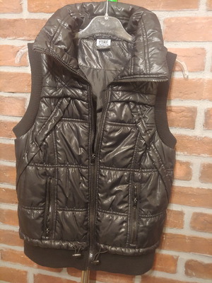 Zara quilted vest used, black, size M