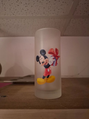 Glass water cup with children's picture new