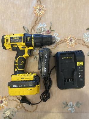 Stanley Fatmax FMC626 H1 κρουστικό δραπανοκατσαβίδο με 2 μπαταρίες και φορτιστή μεταχειρισμένο