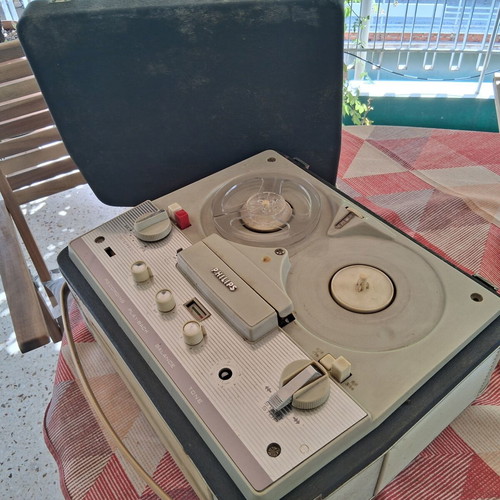 Reel-to-reel tape recorder used, 60s model